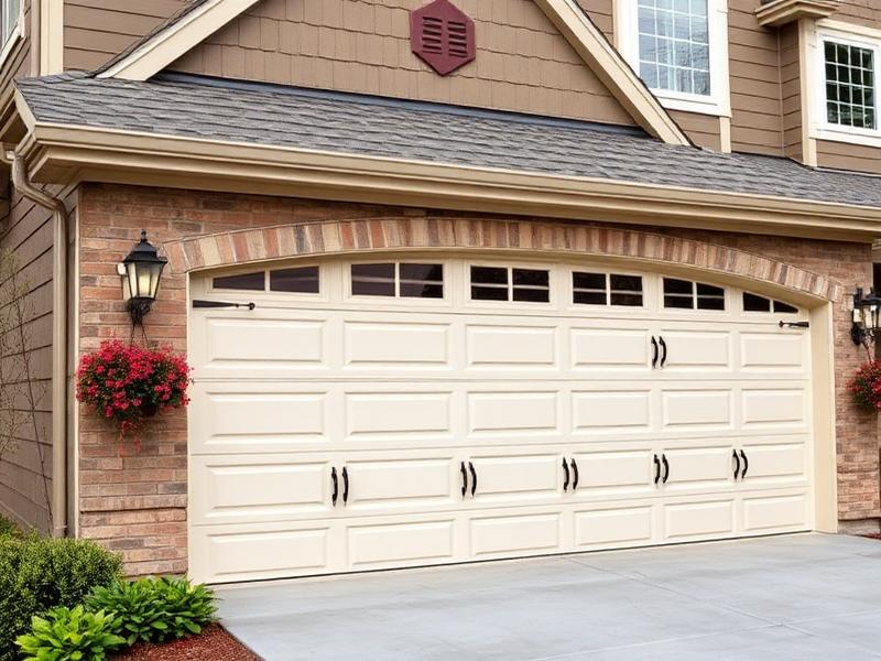 Beautiful garage door showcasing color options and design possibilities